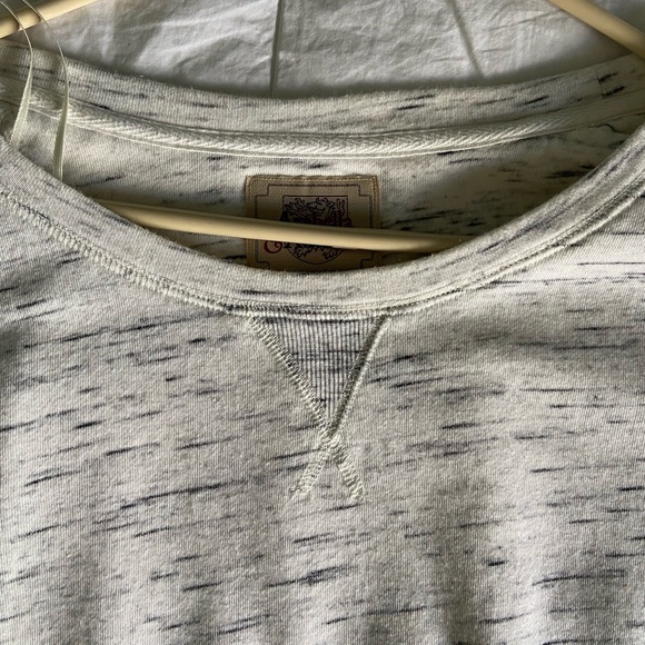 Heather light gray & white sweater top - Picture 7 of 9